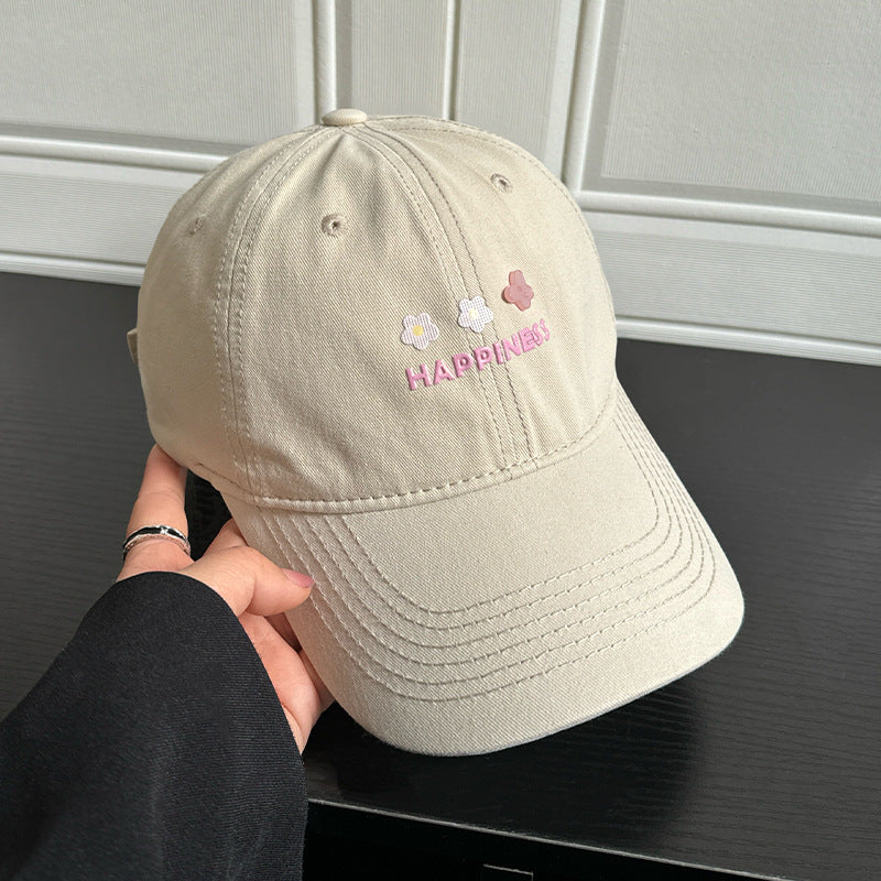 Embroidered Happiness Cap
