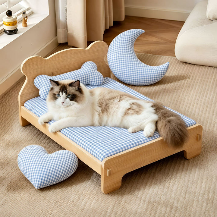 Women’s Luxury Cat Bed with Ergonomic Cushion Bowlift