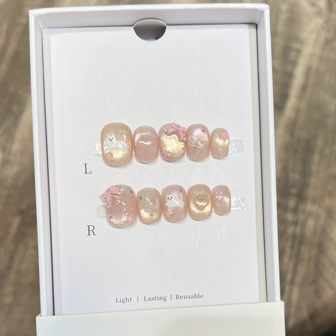 Decorative Press-On Nail Art Set Bowlift