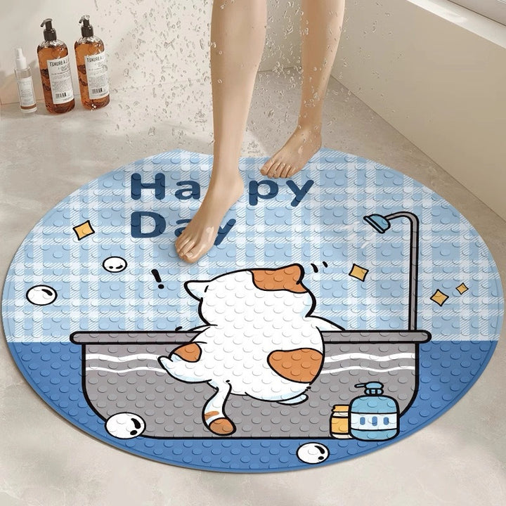 Plush Cartoon Bath Mat Bowlift