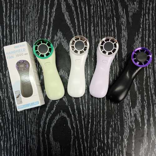 Unisex Handy portable fan with digital speed display Bowlift