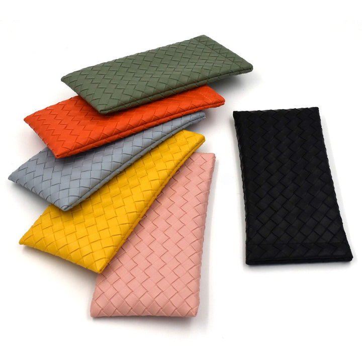 Woven Leather Clutch Wallet Bowlift