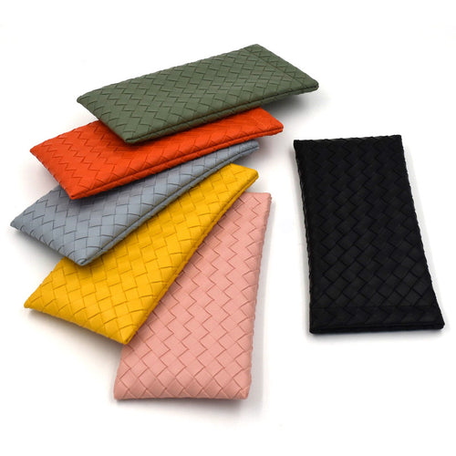 Woven Leather Clutch Wallet Bowlift