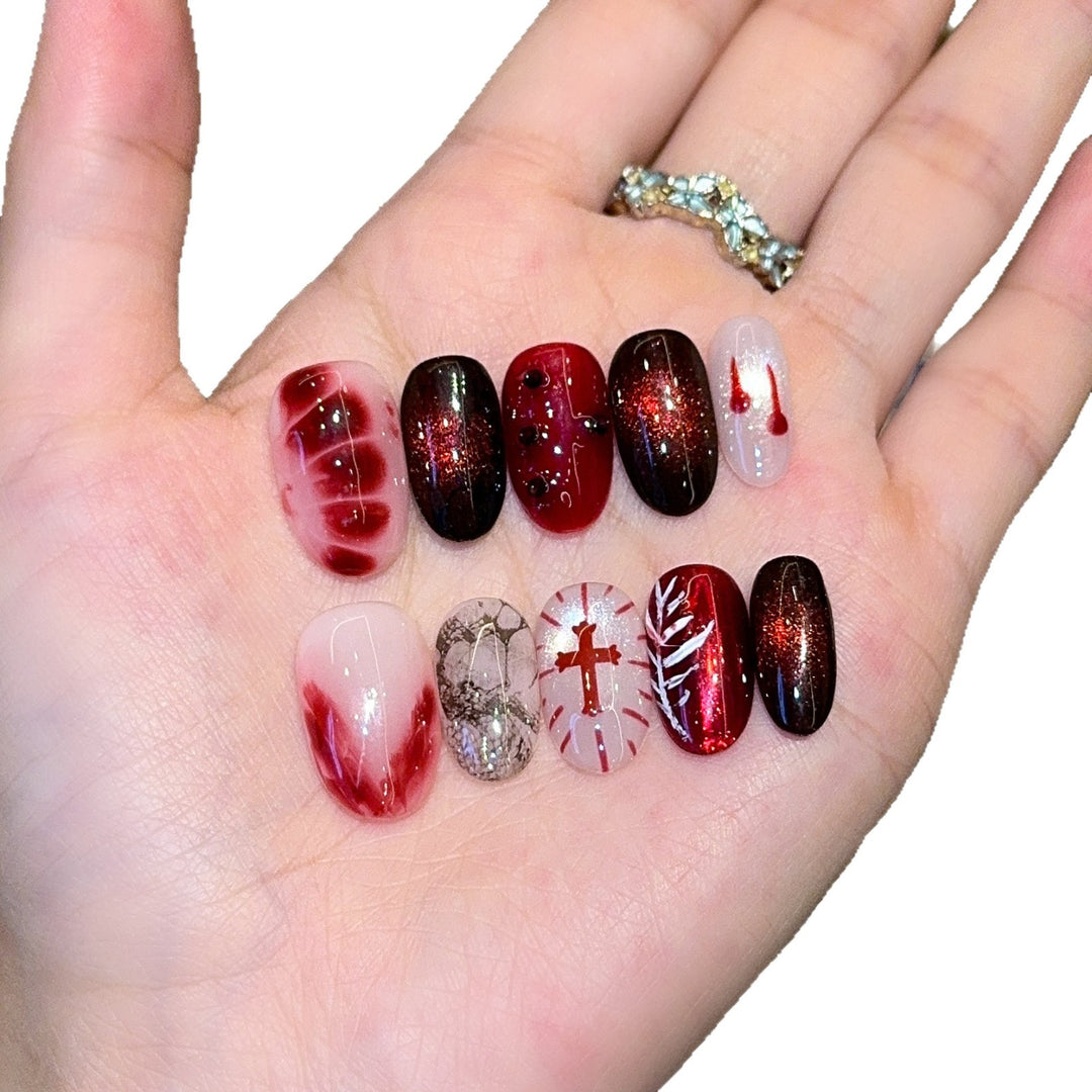 Creative Art Nails with Festive Design Bowlift