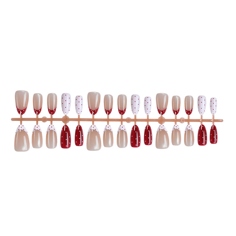 Playful Polka Dot Press-On Nail Set Bowlift