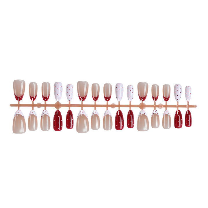 Playful Polka Dot Press-On Nail Set Bowlift