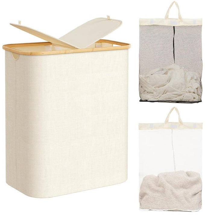 Laundry basket with practical lid and carrying handles Bowlift
