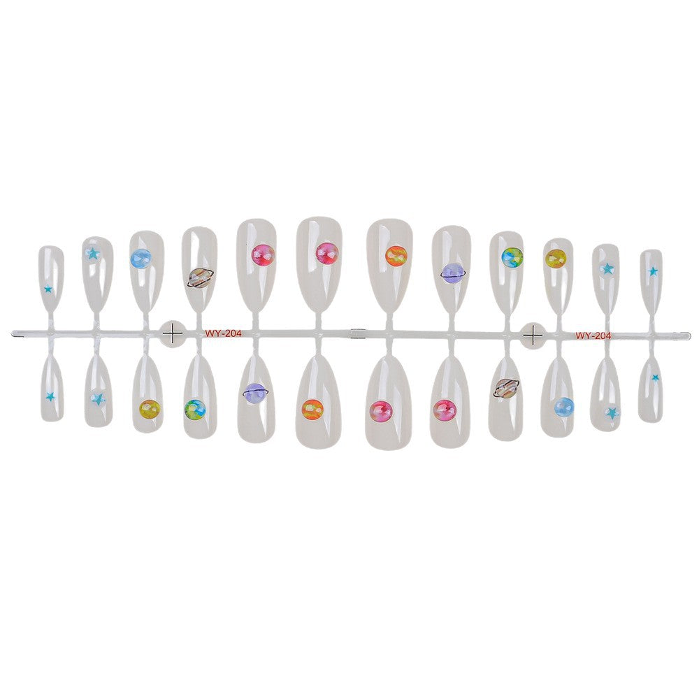 Artistic Press-On Nail Art Set Bowlift