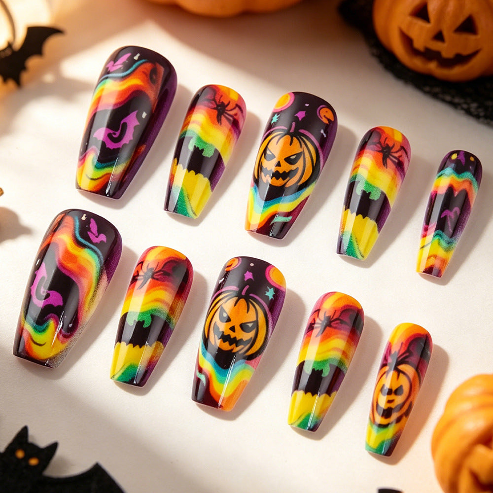 Creative Halloween-Themed Press-On Nails Bowlift