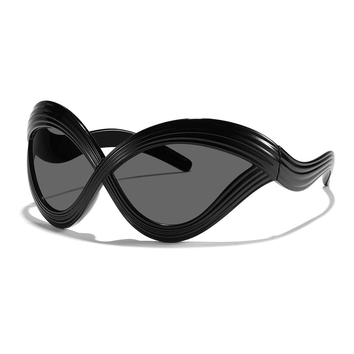 Women's fashionable sunglasses with innovative wave frame Bowlift