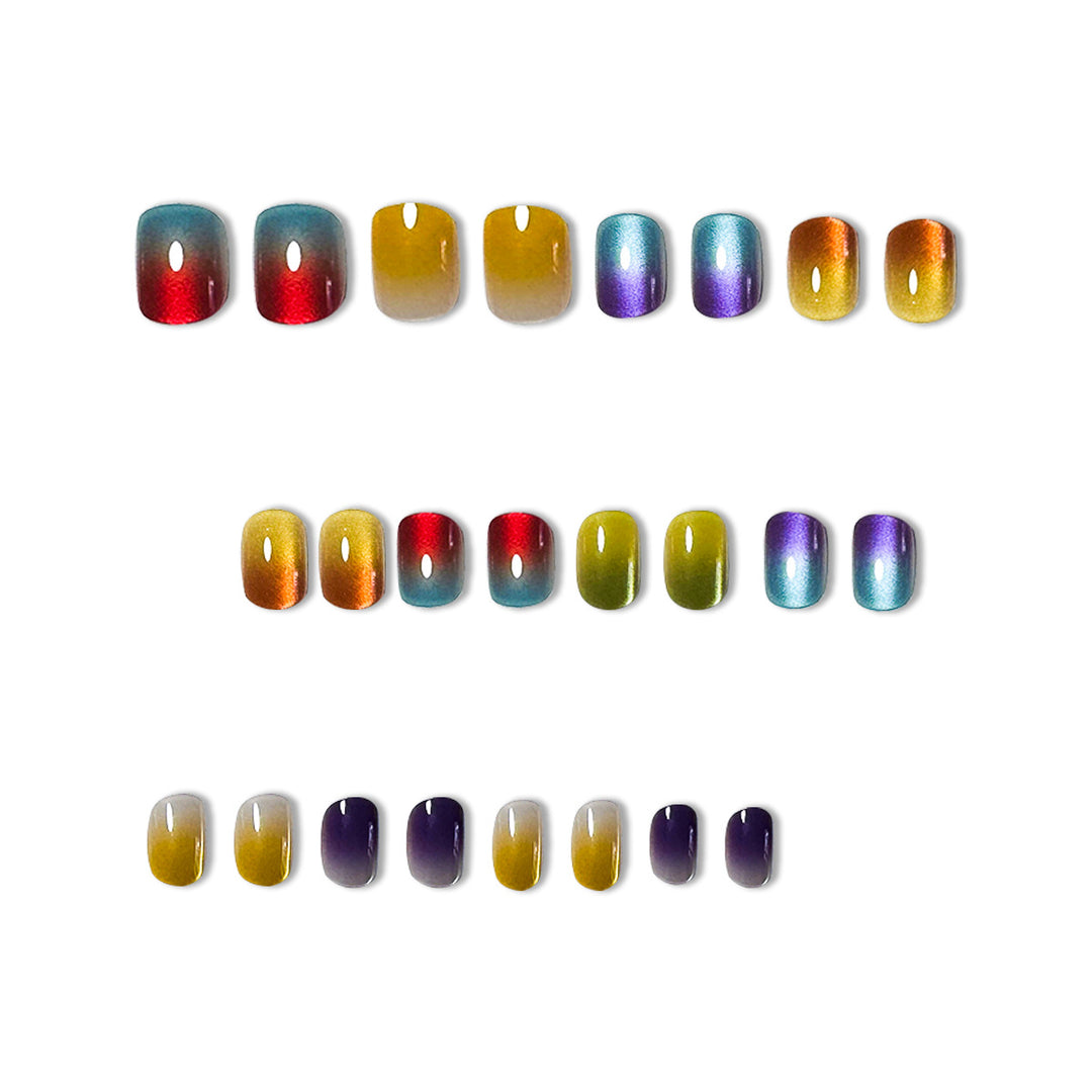 Iridescent Nail Art Extensions Bowlift