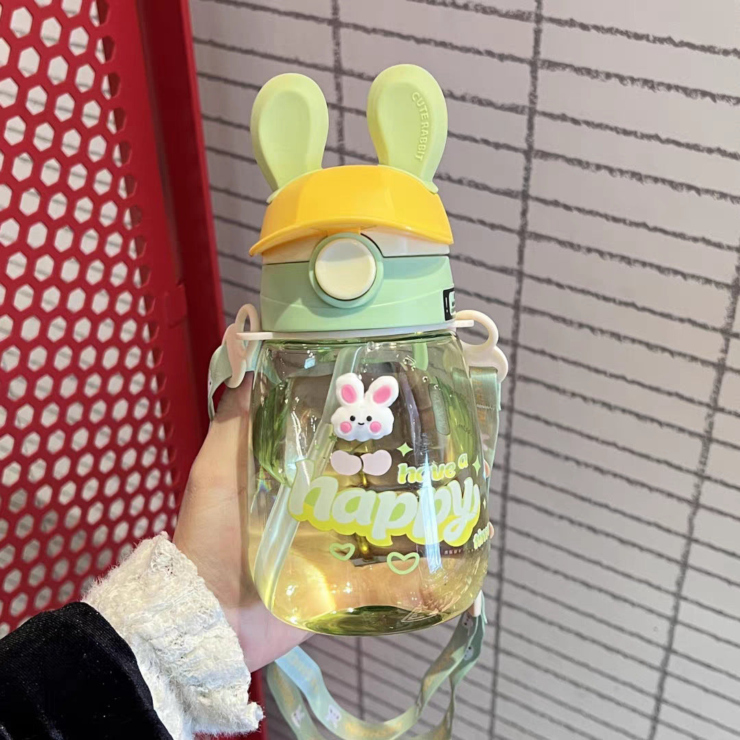 Ladies Stylish Water Bottle with Bunny Lid Bowlift