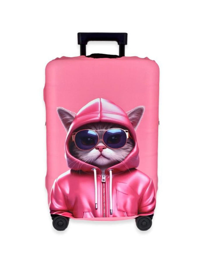 Unisex nan elastic suitcase cover with 3D dog design for trolley, stretchy and scratch-resistant Bowlift