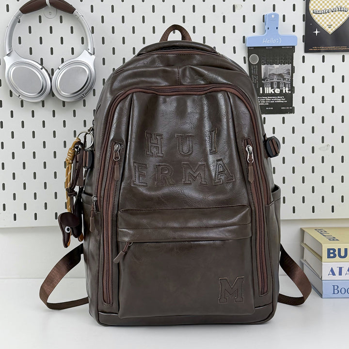 Premium Leather Backpack Bowlift