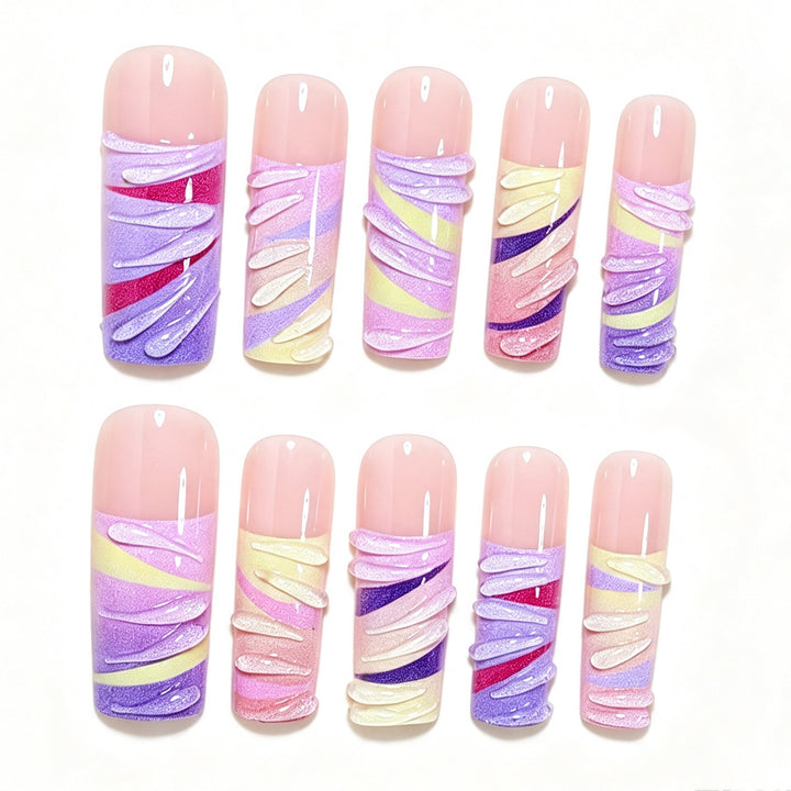 Artistic Long Nail Tips Bowlift