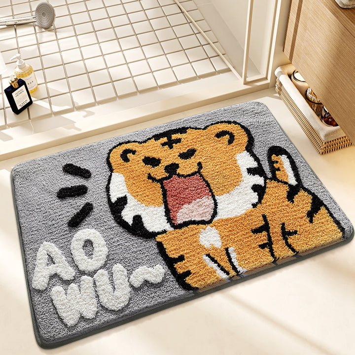 Plush Bunny-Themed Bath Mat Bowlift