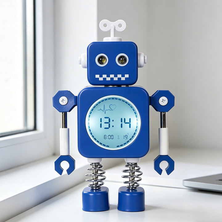 Digital Robot Alarm Clock Bowlift
