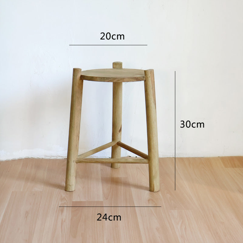 Massive wooden stool Bowlift