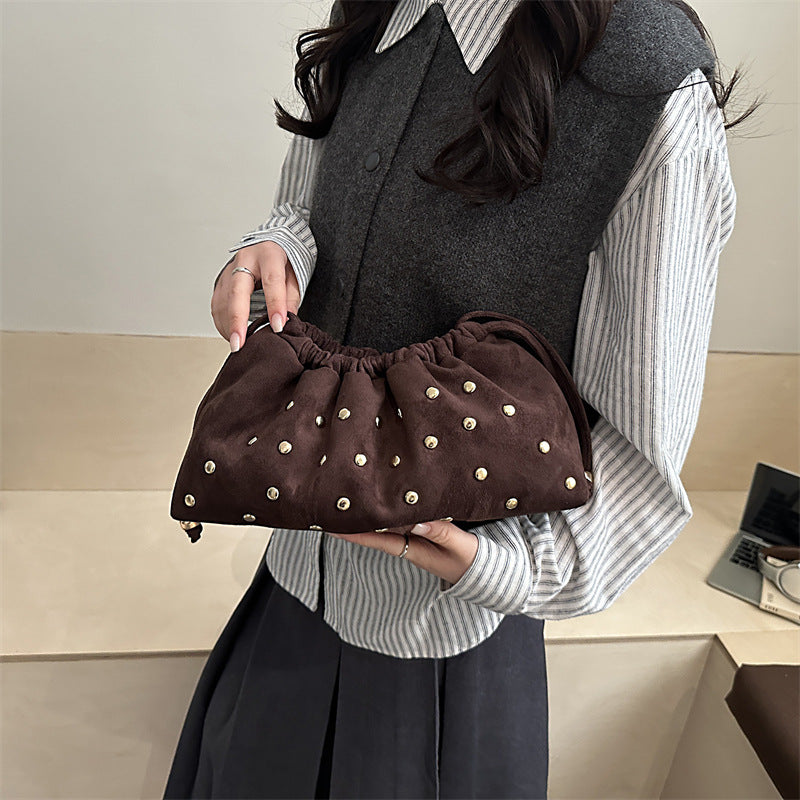 WoChic Studded Drawstring Clutch Bag Bowlift