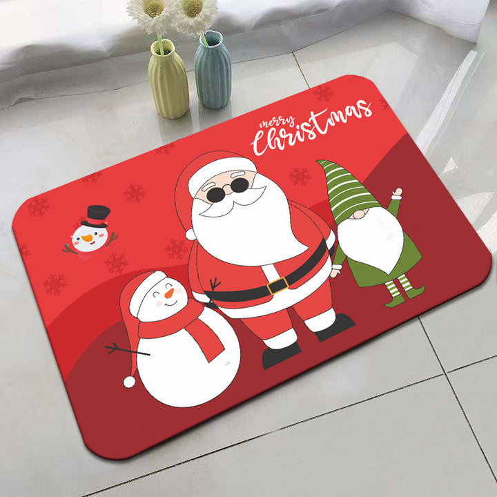 Festive Holiday-Themed Bath Mat Bowlift
