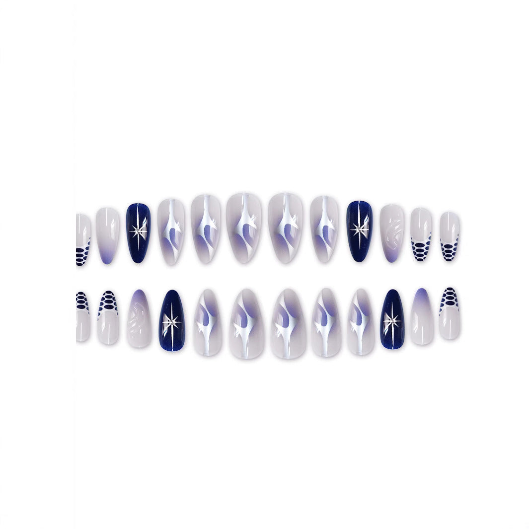 Elegant Stiletto Press-On Nail Set Bowlift