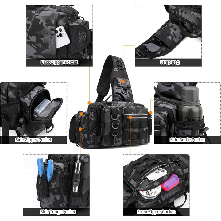 Tactical Fishing Sling Bag Bowlift