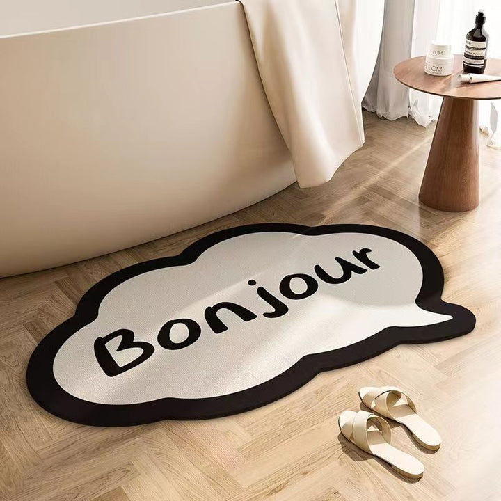 Abstract Shaped Bath Mat Bowlift