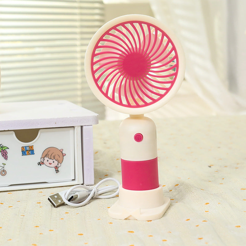Women's Portable Mini Fan with USB Charging Function and Ergonomic Design Bowlift