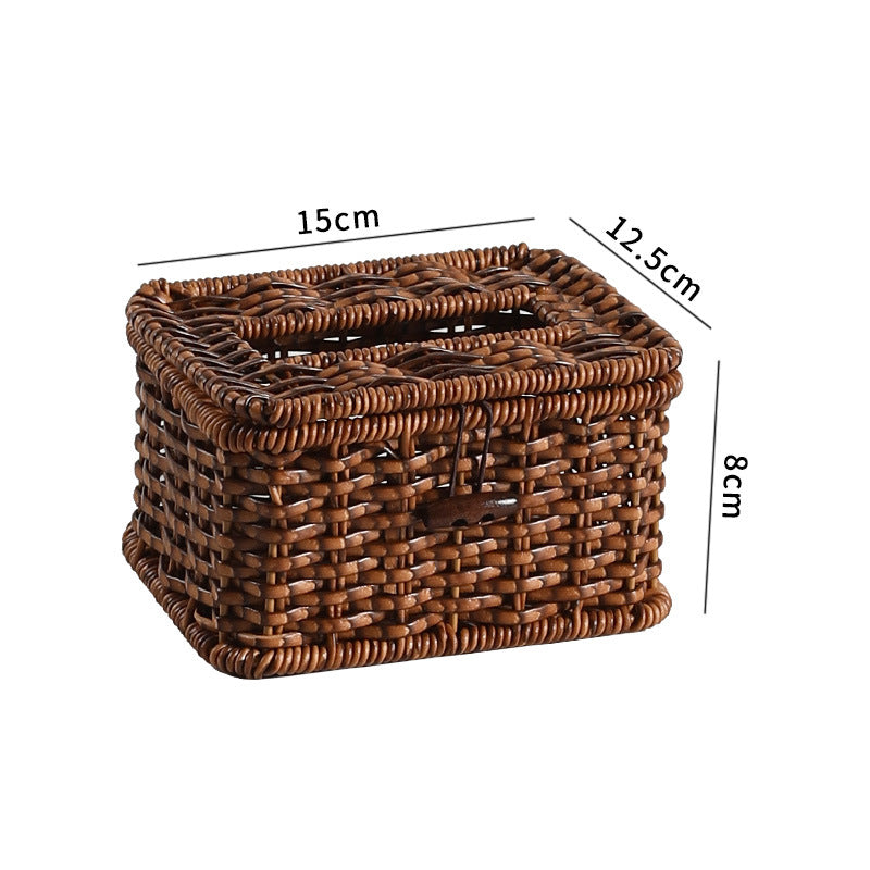 Handcrafted Wicker Storage Box Bowlift