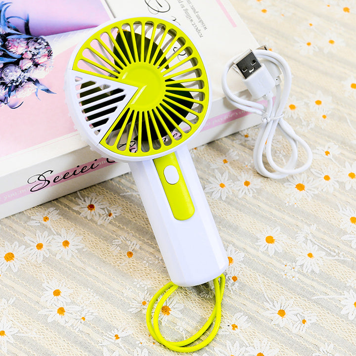 Ladies portable USB fan with ergonomic handle Bowlift