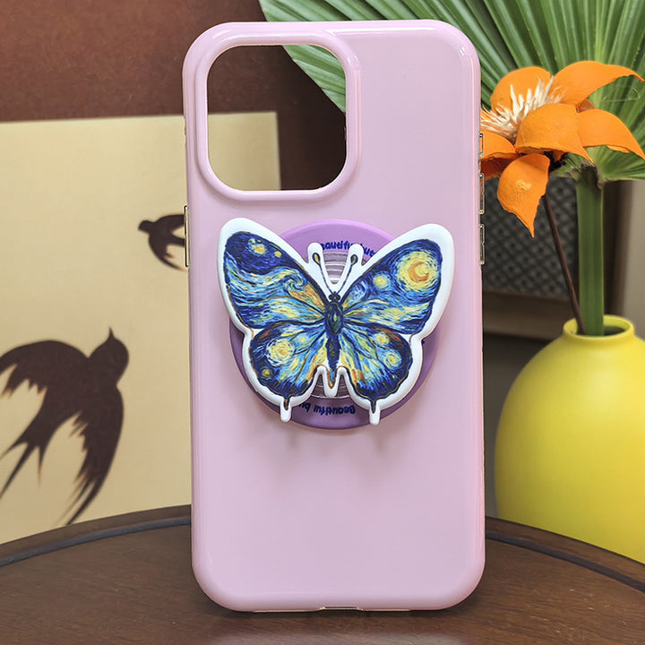 Butterfly-Themed Phone Grip Bowlift