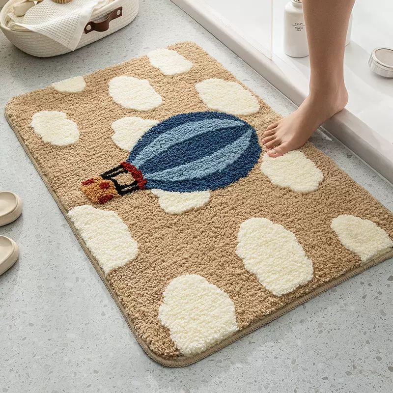 Cute Cartoon Dog Bath Mat Bowlift