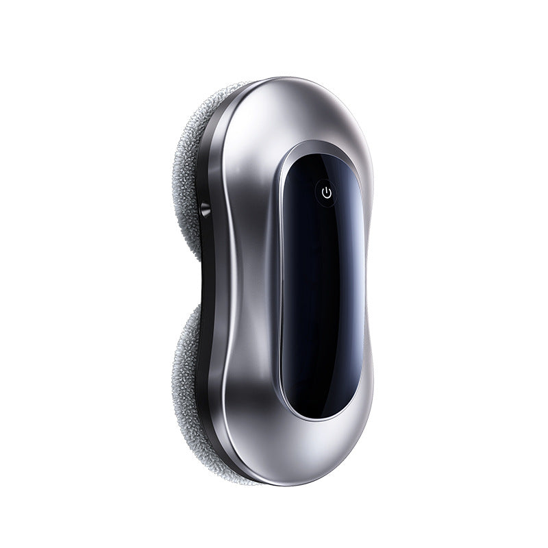 cordless smart magnetic glass window cleaning robot with dual microfiber rotating pads Bowlift
