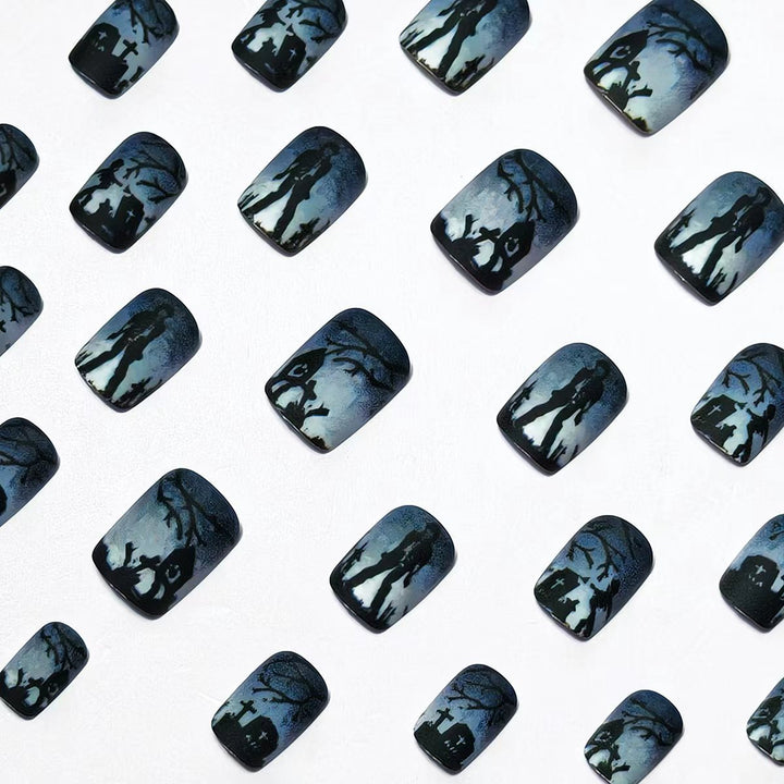 Gothic Graveyard Nail Art Bowlift