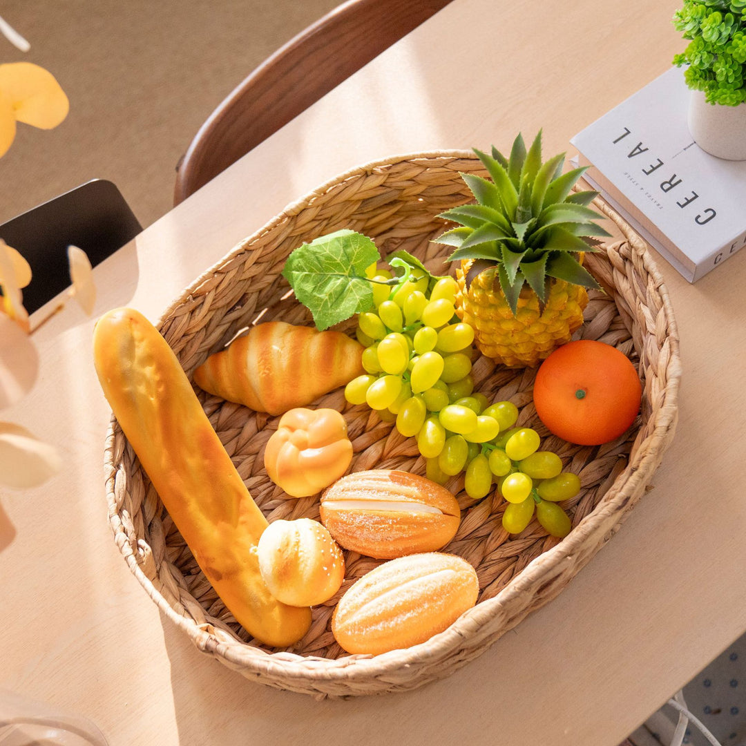 Handcrafted Natural Woven Fruit Bowlift