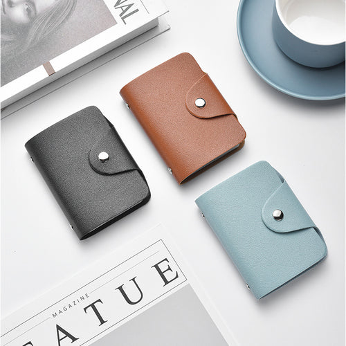 Compact Leather Cardholder Wallet Bowlift