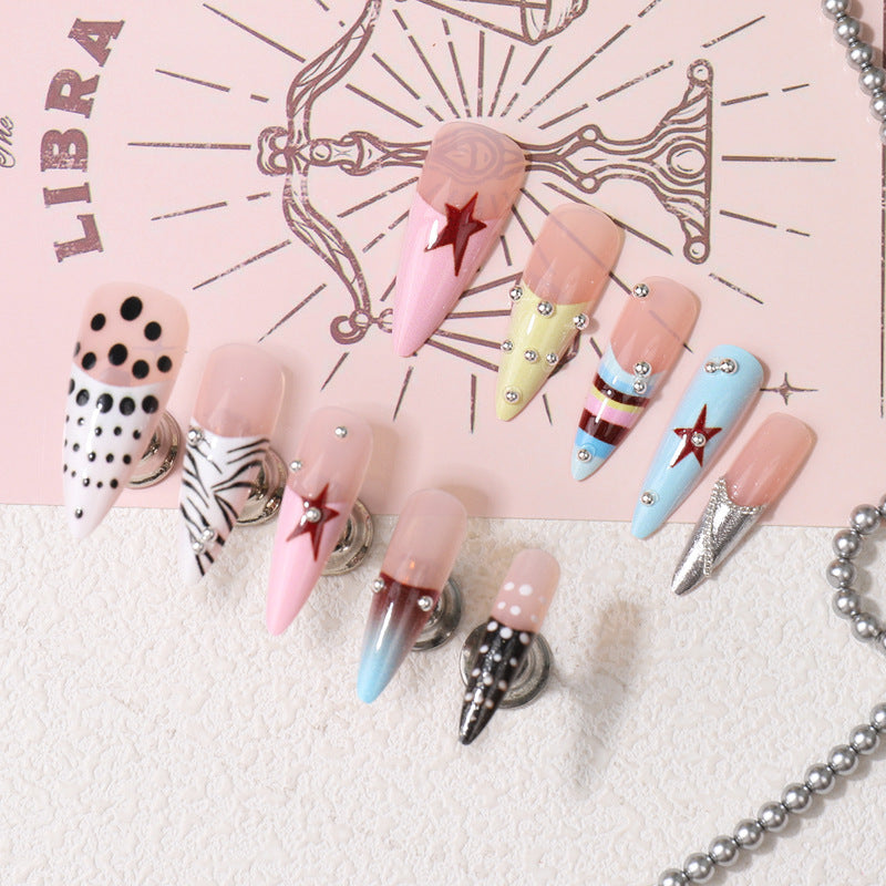 Artistic Themed Press-On Nail Set Bowlift