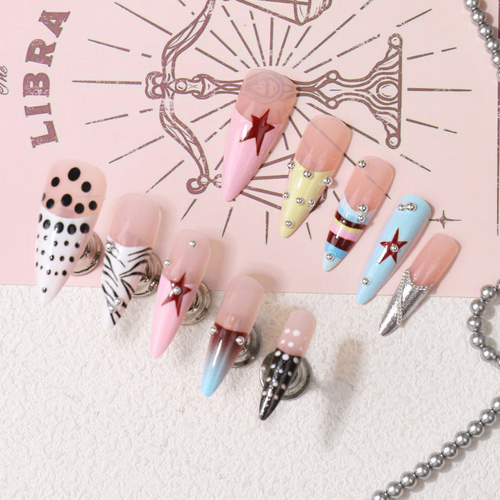 Artistic Themed Press-On Nail Set Bowlift