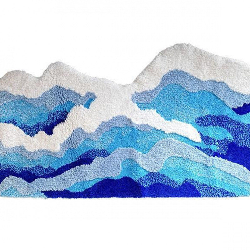 Abstract Mountain-shaped Rug