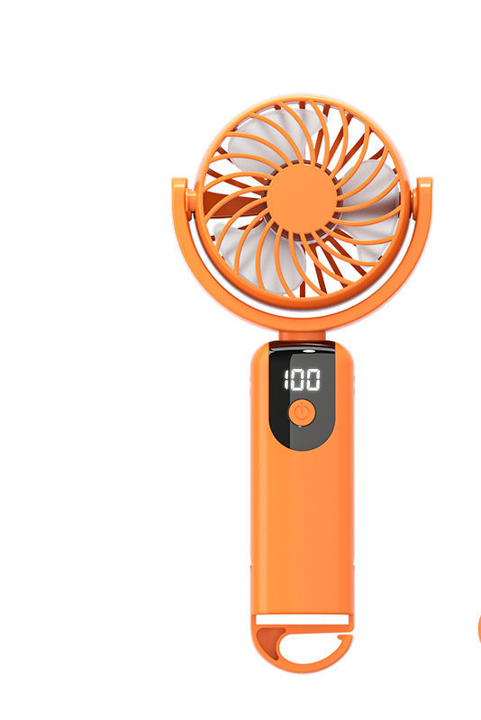 Women's Portable Handheld Fan with Digital Display Bowlift
