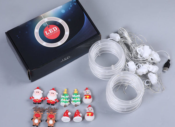 BowLift | Christmas Circle Doll Hanging Decoration 10 LED USB String Lights