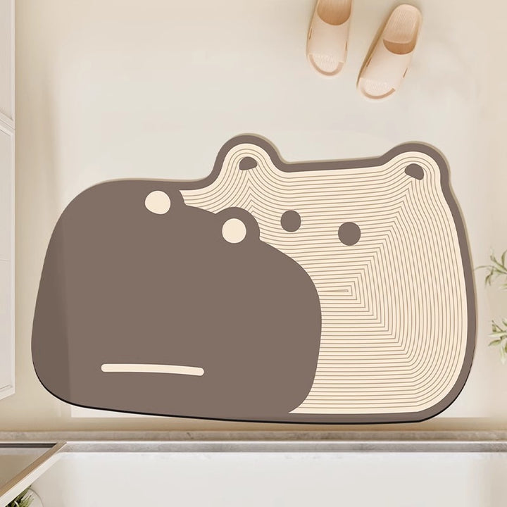 Cute Frog Design Bath Mat