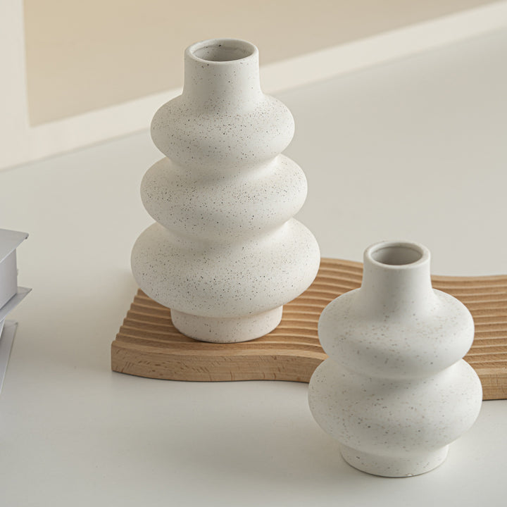Sculptural Stoneware Decorative Vase