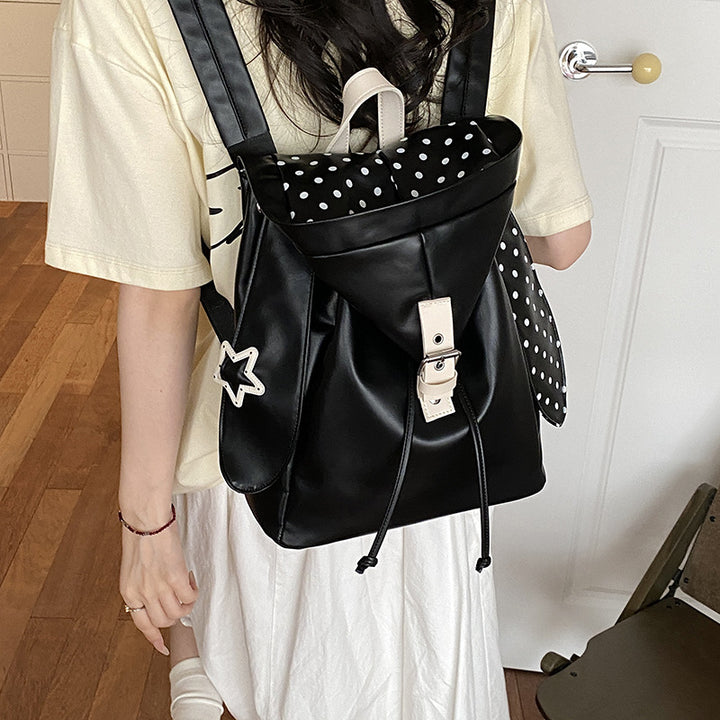Trendy Polka Dot Backpack Bowlift