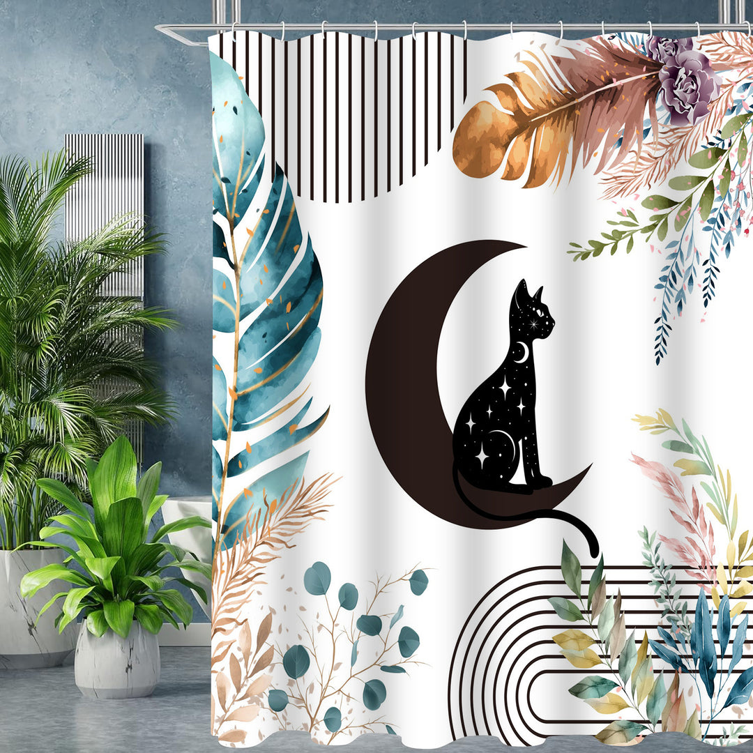Artistic Shower Curtain Bowlift