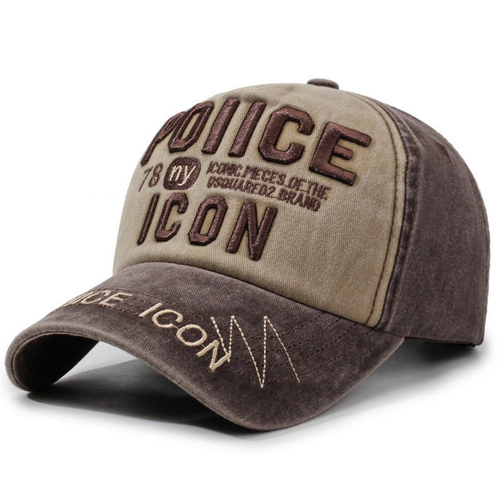 Men's Vintage-Inspired Embroidered Baseball Cap Bowlift