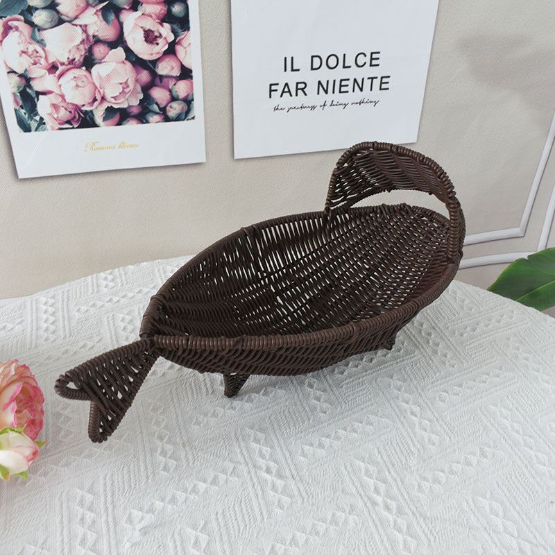 Decorative Fish-Shaped Storage Basket Bowlift