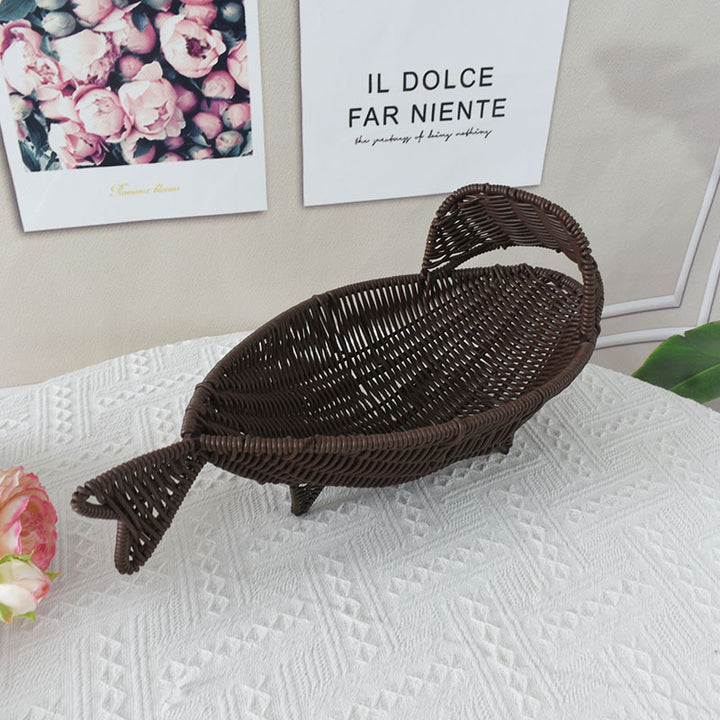 Decorative Fish-Shaped Storage Basket Bowlift