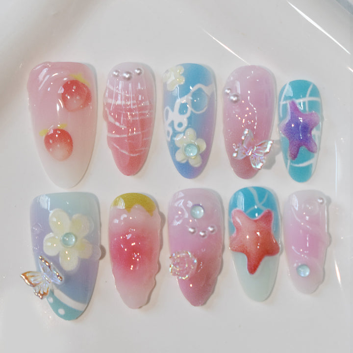 Thematic Artisan Press-On Nail Set Bowlift