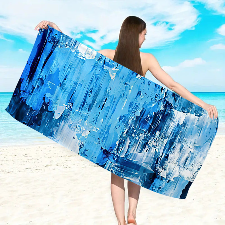 large beach towel with colorful butterfly design Bowlift